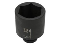 WARYŃSKI Udarni nasadni ključ, šesterokutni 1" vrlo dugi 70 mm CRMO d.125 mm